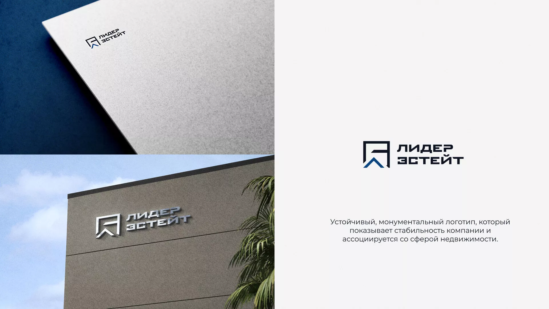 Разработка логотипа агентства недвижимости «Лидер Эстейт» в Сегеже